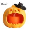 Battery Operated Lamps Halloween Pumpkin Night Light, LED Spooky Skeleton Desk Lamp, Electric Decorative Lights Candle Light for Holiday Party