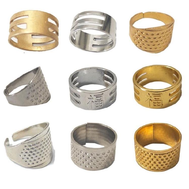 Finger Protector Fingertip Thimble Metal Sewing Thimble Shield Rings Accessories