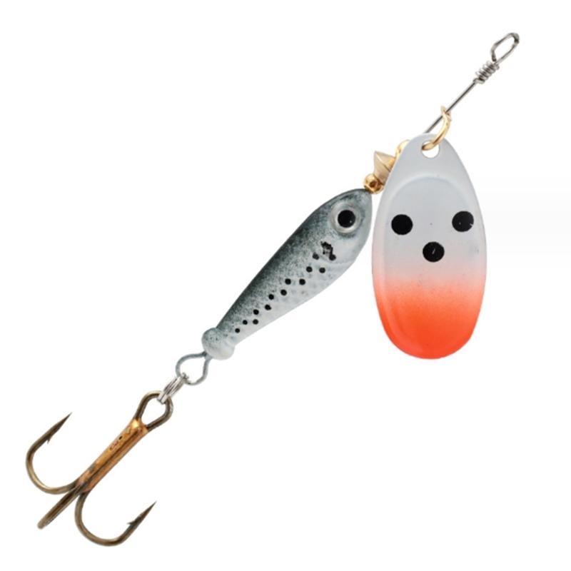 Spinner Fishing Lures with Triple Hooks Sequins Artificial Baits Hard Metal Spinner Baits for Freshwater Saltwater