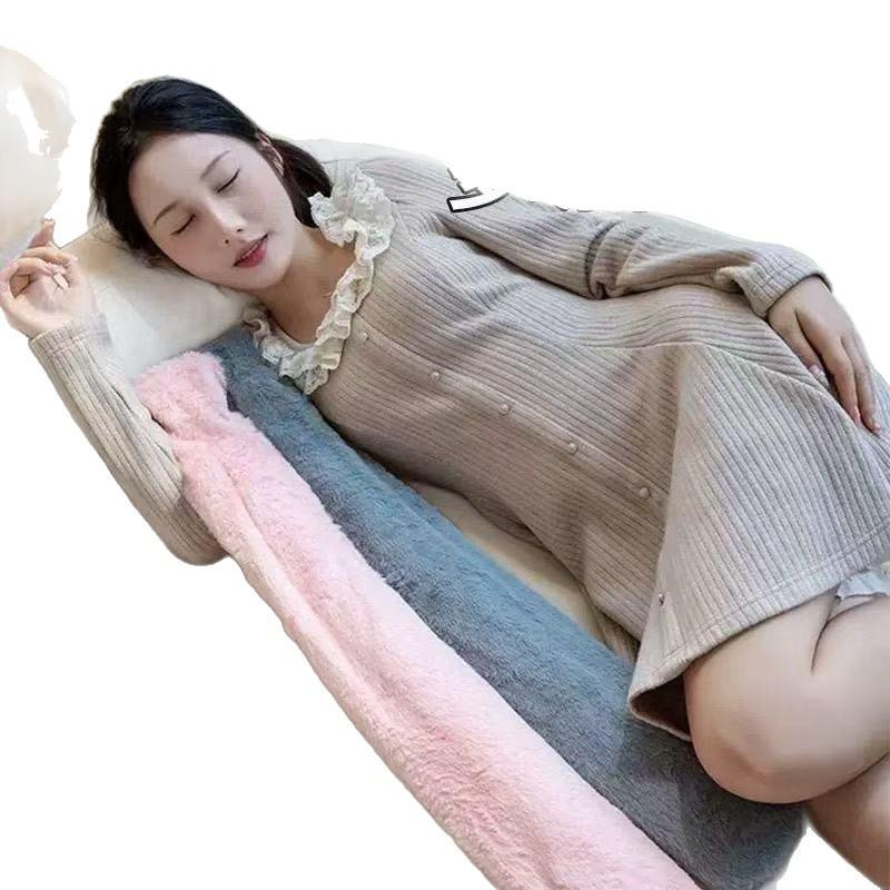 Garrafa de Água Quente Longa: À prova de explosão, Aquecedor de mãos estendido, Aquecedor de cama tamanho grande para mulheres