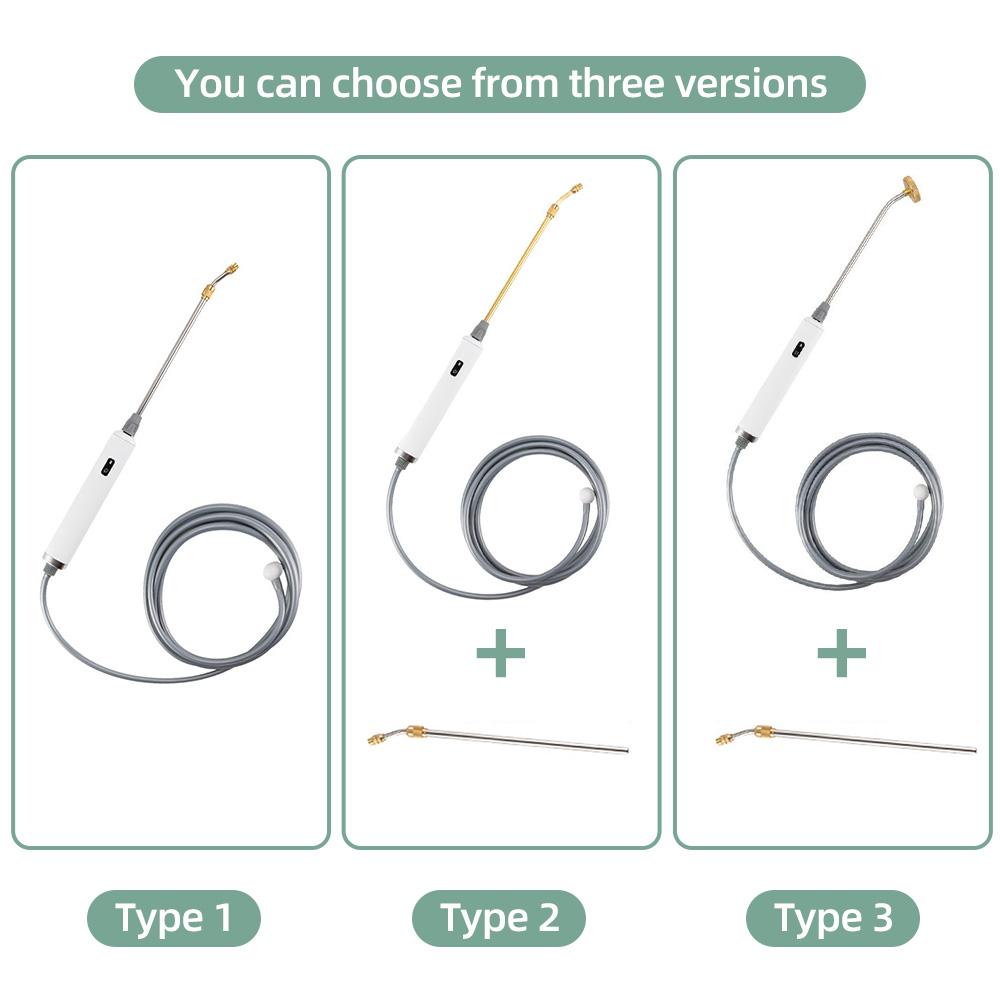 Różdżka do podlewania ze stali nierdzewnej z możliwością regulacji 3 strumieni i łatwą obsługą jednym kliknięciem, elektryczna