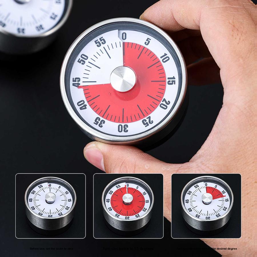 Kuchyňský mechanický časovač Vaření Magnetický Absorpční Time Manager Odpočítávací časovač