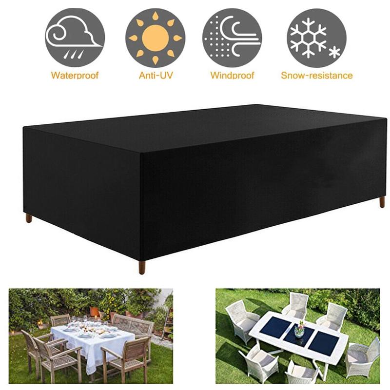 Garden Patio Furniture Protective Cover UV Protection Dust Cover for All Seasons Chair Sofa Table Cover