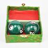 Cloisonné Handcrafted Fitness Ball with Bell and Blue Enamel for Seniors