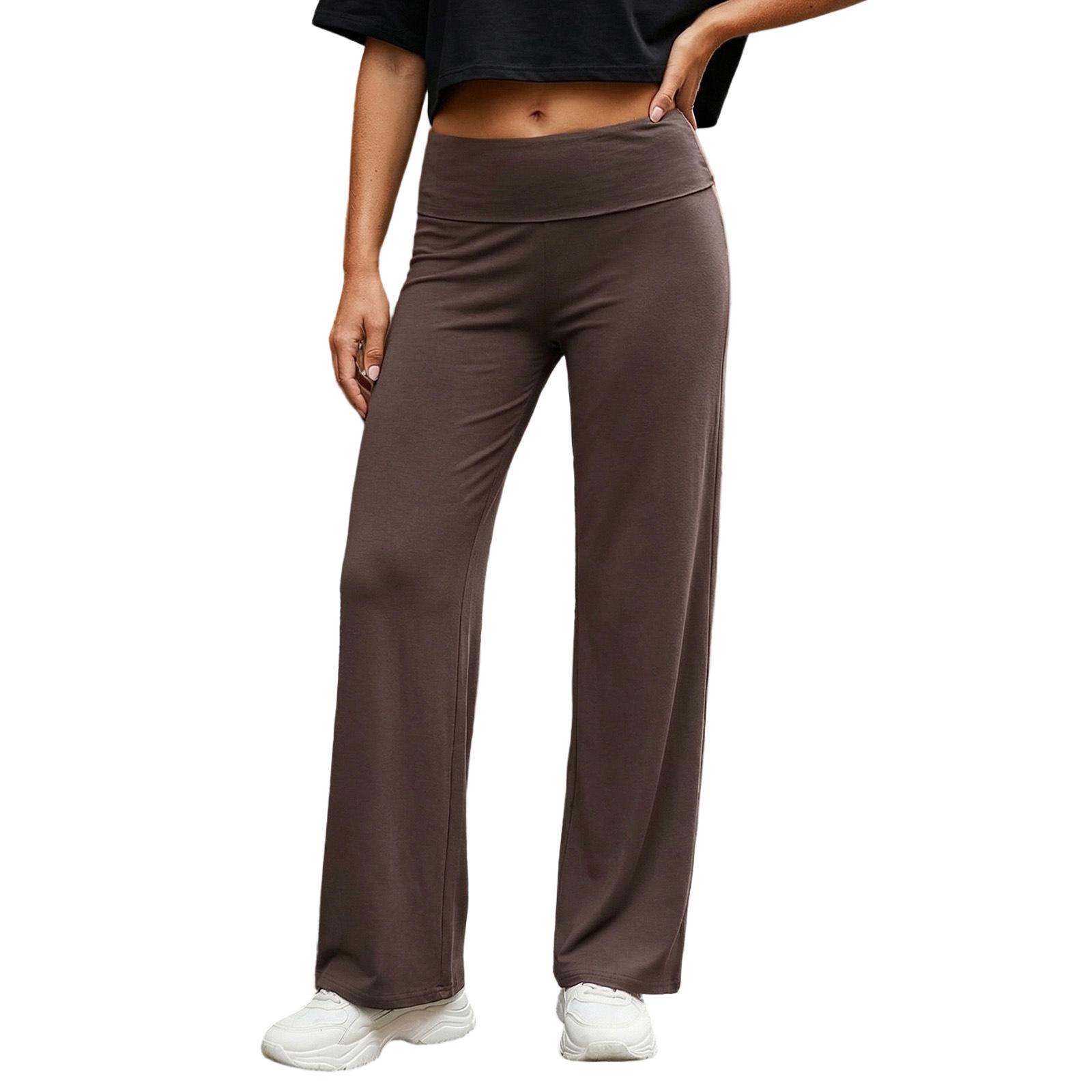 Europe 2026 High-Waisted Polka Dot Patchwork Cropped Slim Fit Yoga Pants L