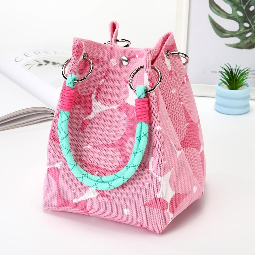 Stylish Women's Knitted Bucket Handbag – Casual, Versatile & Portable