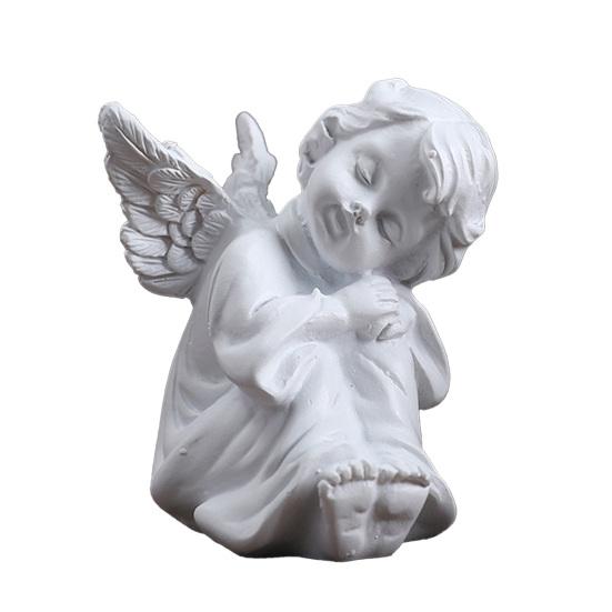 Estatua de Ángel de la Guarda Resina Figura de Ángel Pequeño Recuerdo Curación Simpatía Regalo para Estante Hogar Sala de Estar Escritorio Oficina Decoración