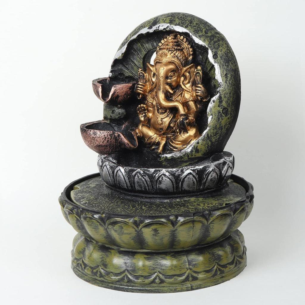 Lord Ganesha Indoor Home Decor Water Fountain Showpiece for Living Room,Garden and Gifting Purpose