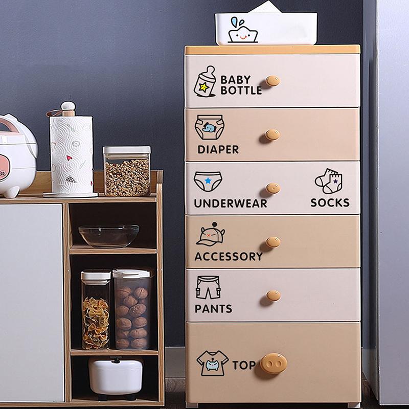 Bebek Kıyafetleri Etiketleri Ev Dekorasyonu Gardırop Etiketi Çıkartma Yatak Odası Sınıflandırma Çizgi Film Etiketleri