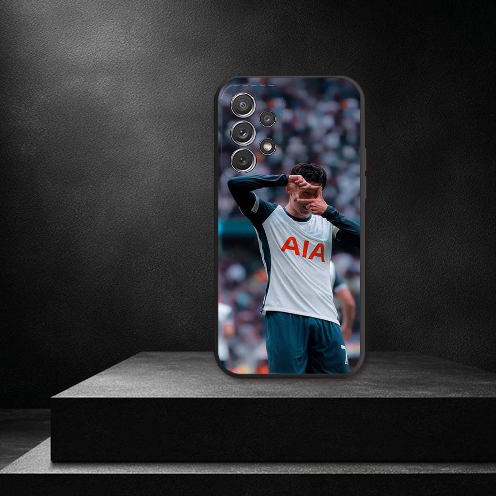Football S-Son H-HeungS Min Phone Case For Samsung S 25,24,23,22,30,21,10,9,Ultra,Plus,Lite,FE,4,5G Black Soft Case