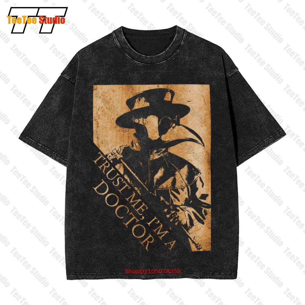 Plague Doctor Trust Me IM A Doctor Let Me Treat You Vintage Oversized TShirt VSR S