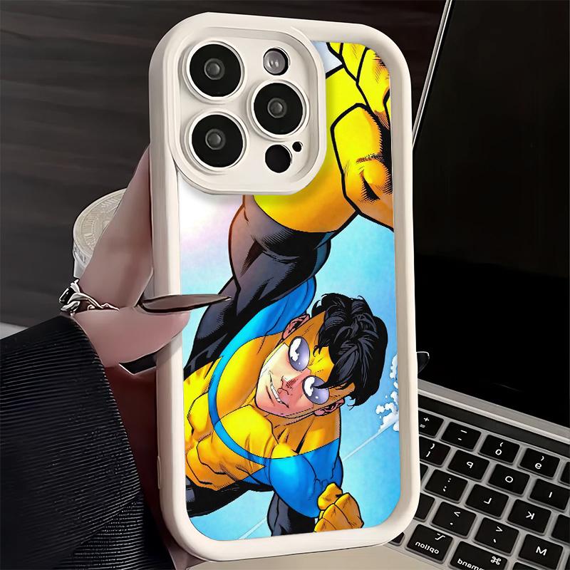 Phone Case for iPhone 17 Air 16E 15 16 Pro Max I-Invincible Anime Cover 14 Plus 13 12 Mini Soft Shell Silicone Fundas