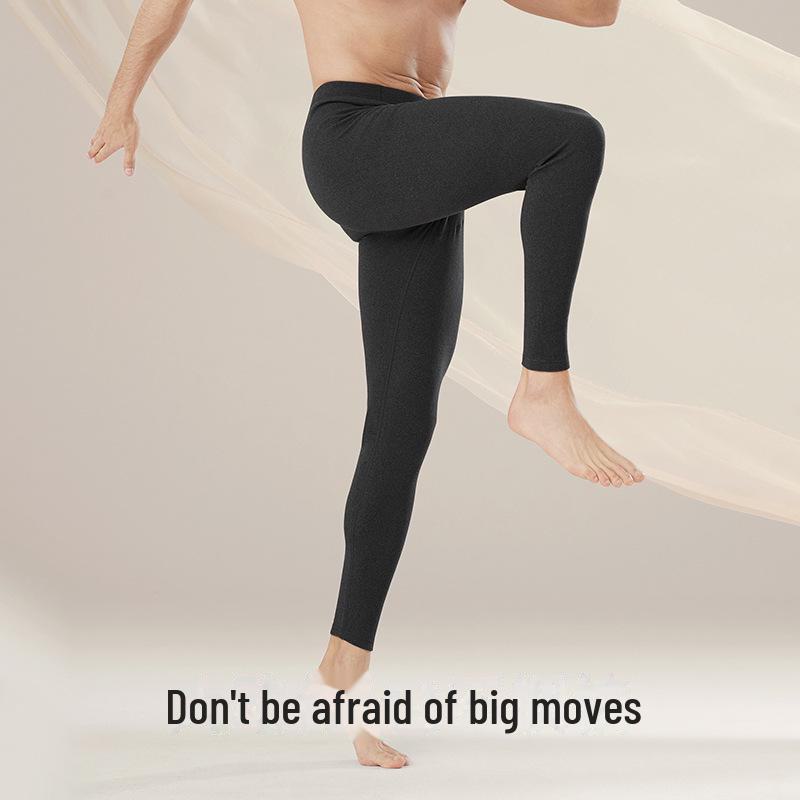 "Men's Seamless Slim Fit Warm Trousers for Autumn and Winter"