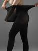 Women's Sexy Comfortable Black Large Size Elastic Thin Pantyhose Single Pack - Soft Stretchy Leggings for Plus Size Ladies
