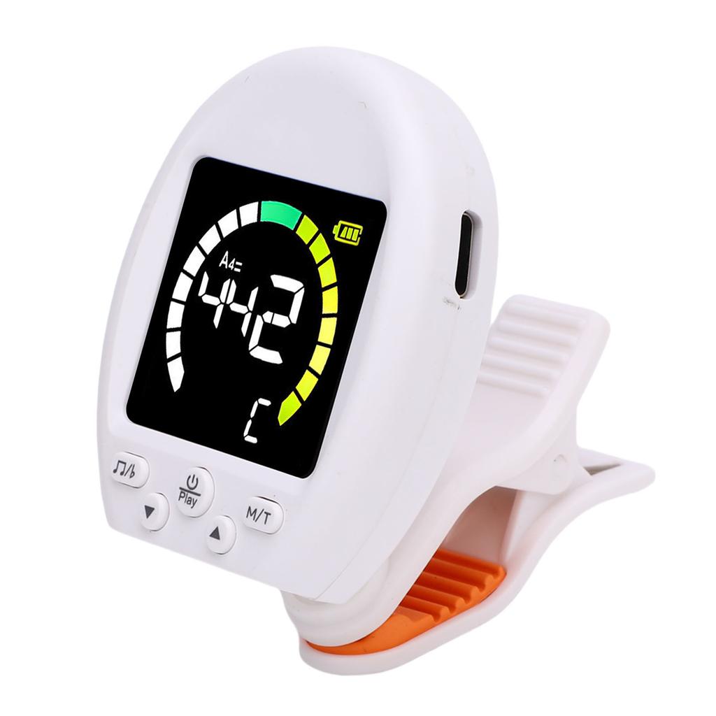 Digital Metronome Tuner Multifunctional Accurate Rotating Clamp Design High Sensitivity Guitar Tuner and Metronome