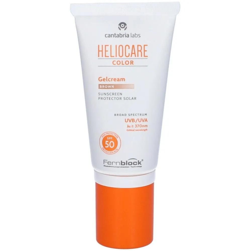 HELIOCARE Color Brown Gel Cream SPF50 50ml Sun Care BB Cream Dual-Use Sunscreen