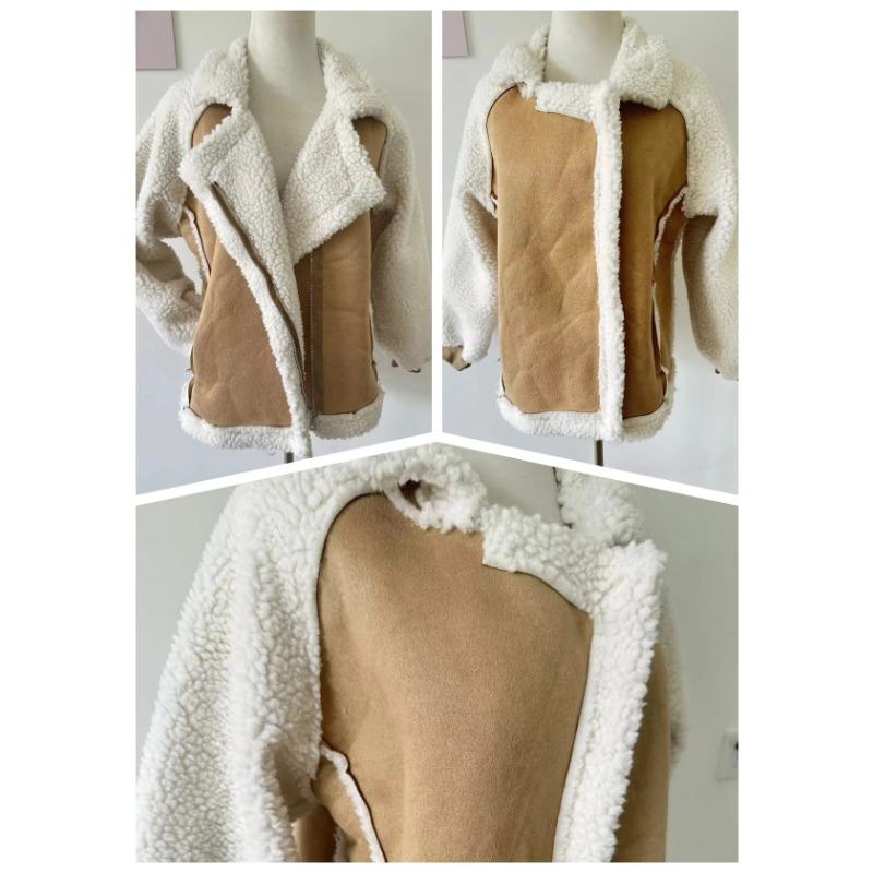 Autumn Winter Women's Coats New Fashion Casual Loose Patchwork Outerwear Harem Korean Vintage Crop Pockets Jacket Women