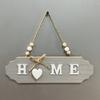 Decorative House Sign with Bow Knot Decor Letter Print Hanging Sign Versatile Door Welcome Sign Home Decoration