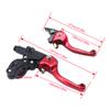 Clutch Brake Lever Set, Aluminum Alloys Foldings Brake Lever Fits for 22mm 7/8inch Handlebar Motorbike Scooters