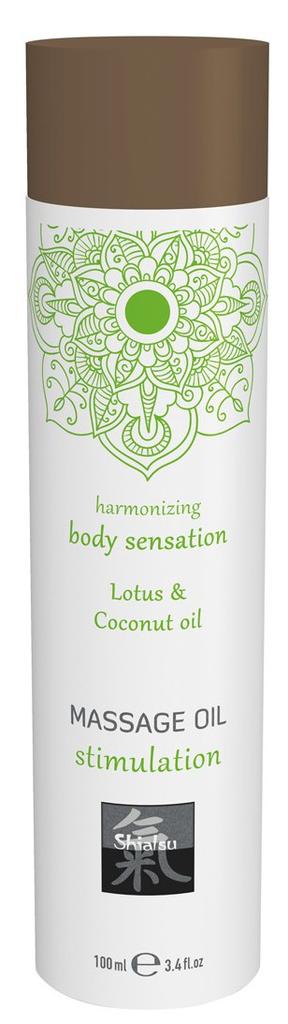Huile de massage Stimulation Lotus et Coco 100mL - Shiatsu - Huile de Massage