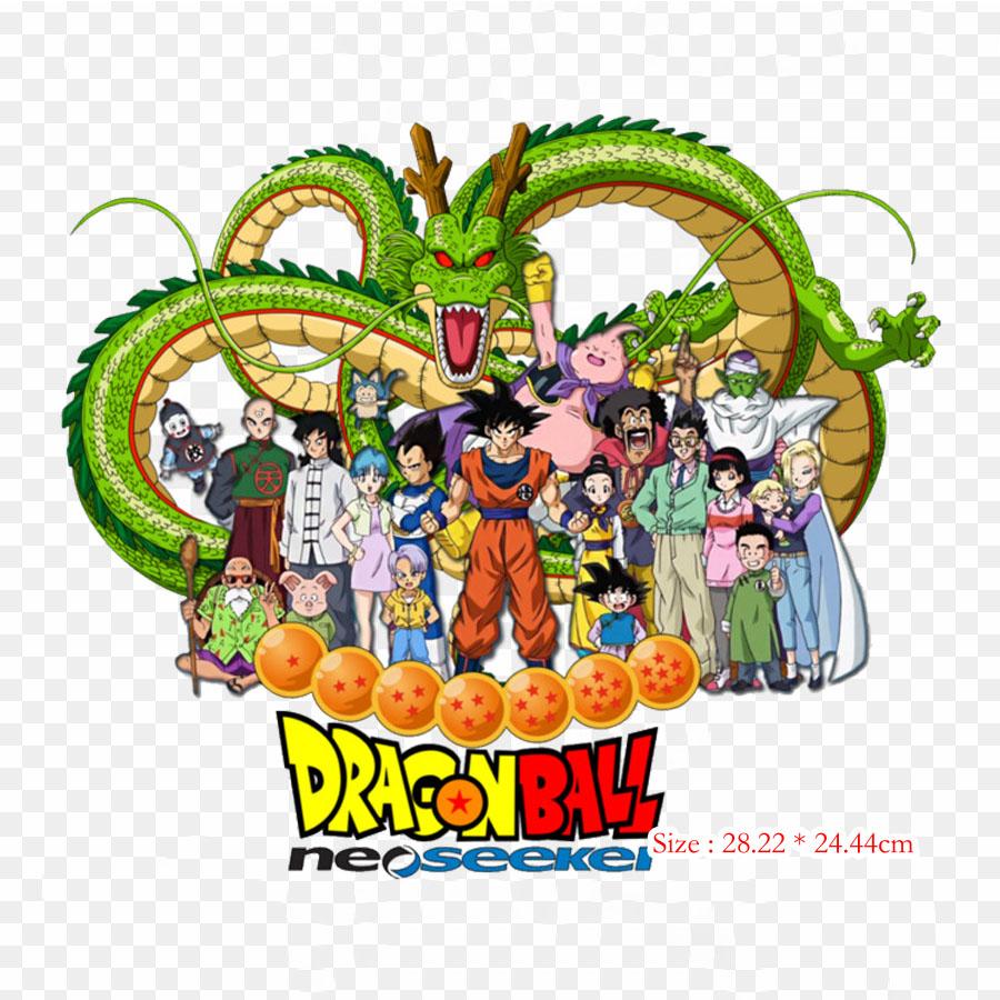 

Нашивки для сумки для одежды, термонаклейки с утюгом на термонаклейках, моющиеся теплопередачи с узором Шенрон Гоку Пикколо