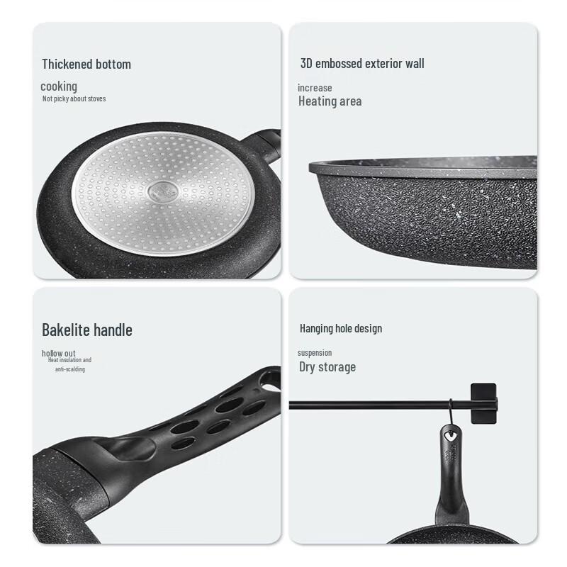 COOKER KING 24cm Maifan Stone Non-Stick Frying Pan