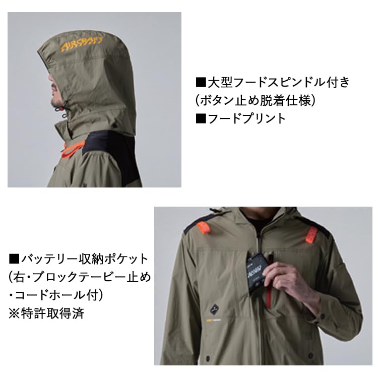 BURTLE Aircraft Vest AC2084 AIRCRAFT XL 57 Steel Gray (without fan)