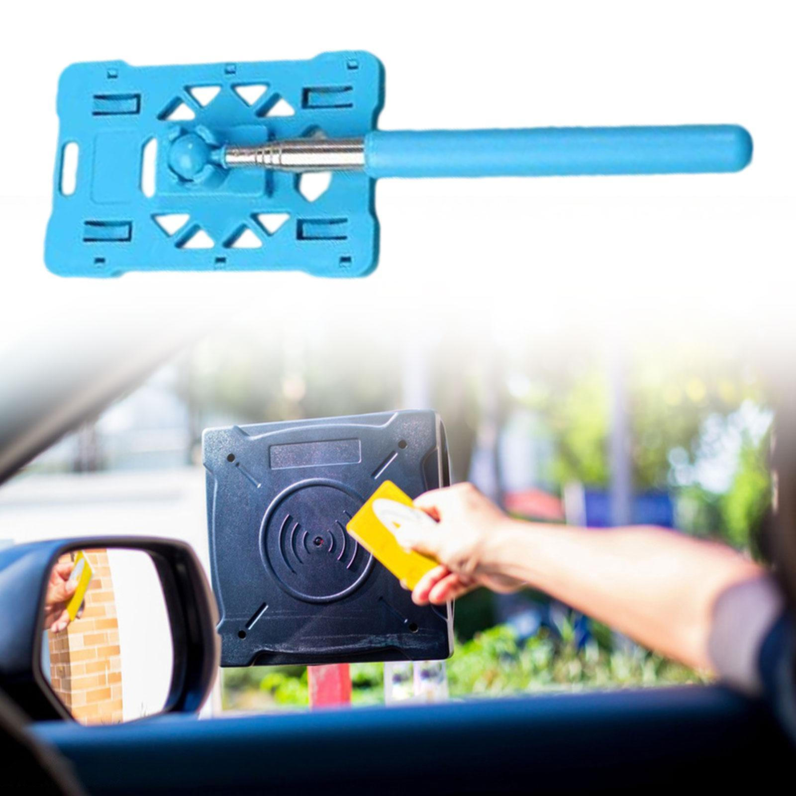 

Инструмент-держатель для карт для оплаты парковки транспортного средства с выдвижным механизмом синий