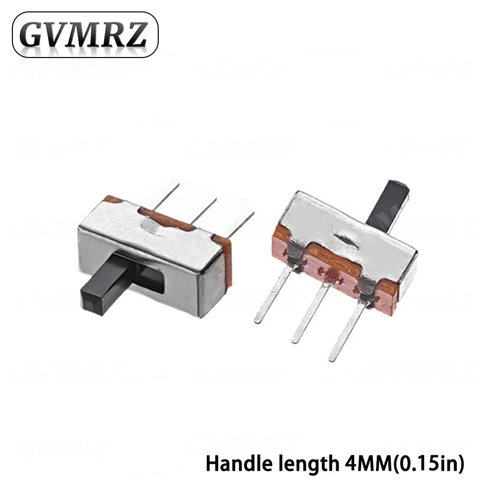 20Pcs SS12D00 Interruptor On-Off Mini Slide Switch 3pin 1P2T 2 Position High Quality Toggle Switch Handle Length 2mm 3mm 4mm 5mm