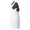 adidas Originals Equipment Adv Robe Mode Rayée Sans Manches à Col Montant Femmes Robes Noir Blanc BK6193