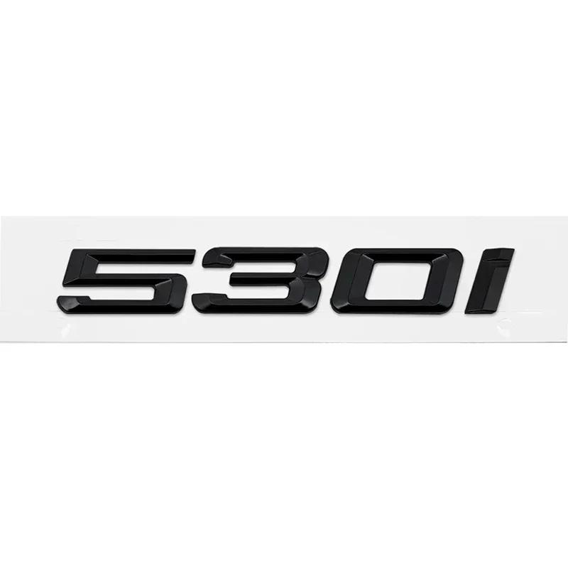 ABS Car Rear Trunk Letters Logo Badge Emblem Sticker For BMW 5 Series 520i 525i 528i 530i 535i 540i 523i E39 E60 E61 F10 F11 G30