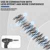 Wire Brush Drill Bore Cleaning Brush 1/4 " Hexagonal Handle Stainless Steel Brush for Anti-rust Cleaning of Pipe Ports 8-19mm