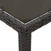 Vidaxl 5-Cz. Garden Furniture Set With Cushions, Black, Poly Rattan