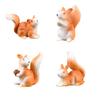 Cute Squirrel Animal Figurine Craft DIY Miniature Fairy Garden Bonsai Ornament