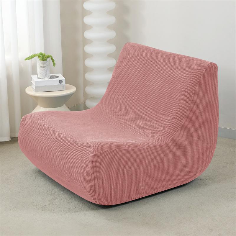 Jacquard Stretch Ärmelloser Sofabezug Wohnzimmer Boden Lounge Einzelcouchbezug Rundumbezug Copri Divano Fundas Para Sillones