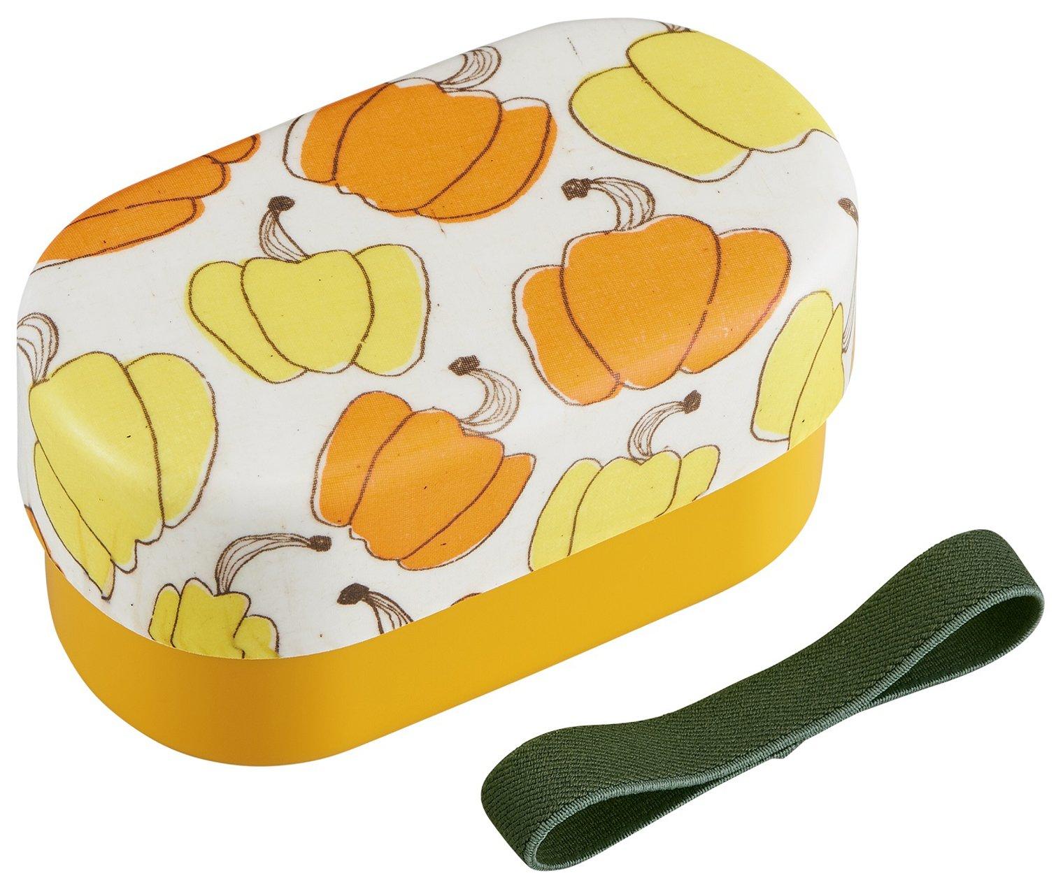 

OSK YASAI Lunch 2 Tiers Cloth-Covered Box, (with Dividers), Paprika, Orange, PW-5N