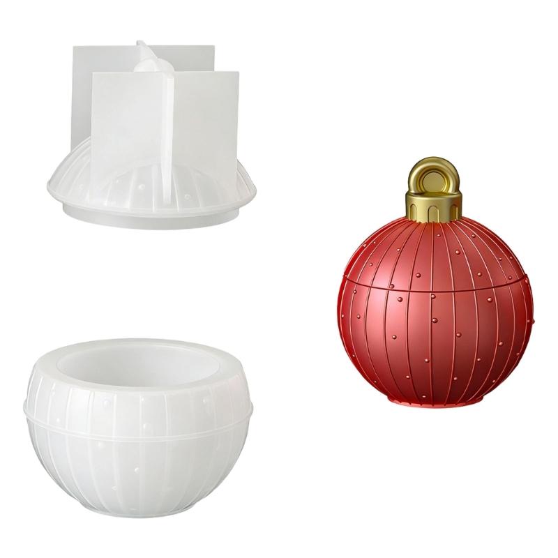 Christmas Ball Silicone Candle Cup Molds For Handmade Candle Soaps Home Decoration Christmas Gifts And Resin Casting