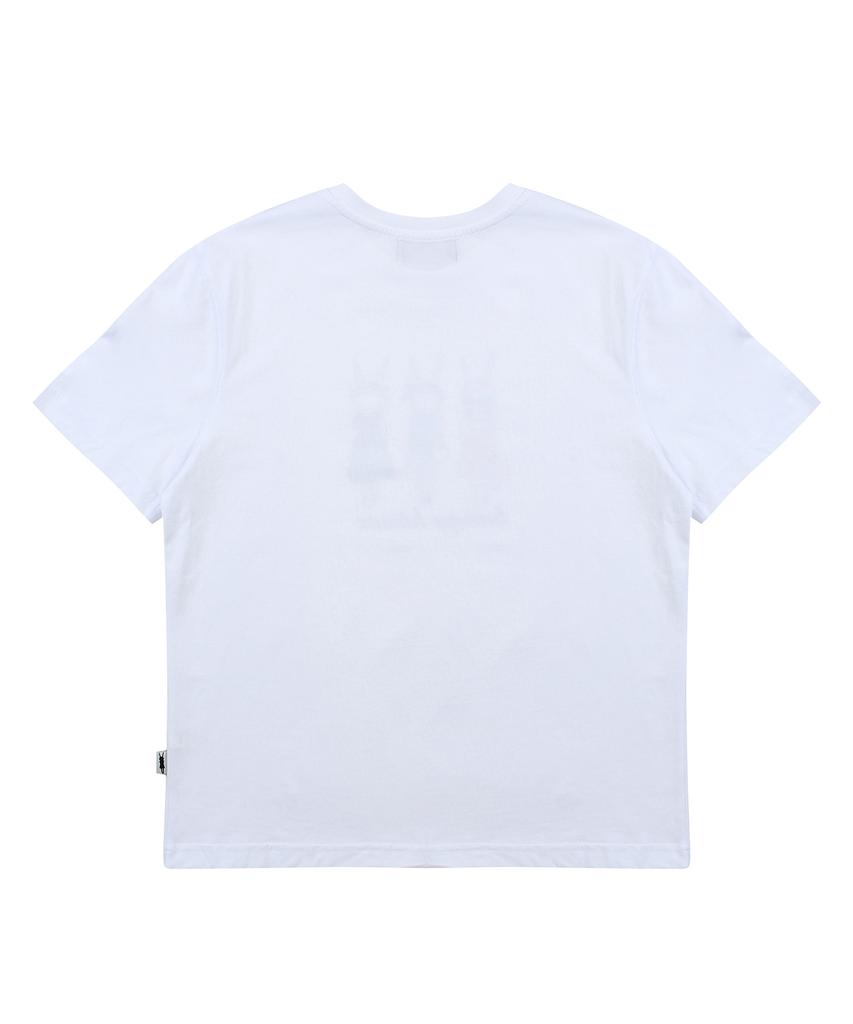 Pipilapin Women'S Regular Fit Pp3 Illustration Basic Short Sleeve T-Shirt/Fs1Wts913F Pink