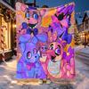 Five Nights At Freddy's Pattern Blanket for Home Decoration, Bed, Sofa, Car Travel, Camping, Suitable for All Seasons, Birthday Christmas Gift