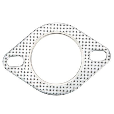 Auspuffdichtung Verstärktes Metall 2 Löcher Universeller Ersatz für 57mm 2.25in Flanschverbindung Turbo Fahrzeug