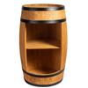 Creative Cooper Wooden Barrel Cabinet Bar Storage Furniture Alcohol Bottle Wine Rack and Drinks Minibar 80cm Oak