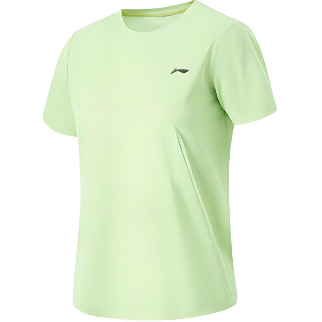 Li-Ning Lightweight Breathable Simple Short Sleeve T-Shirt Women Tops Light-Lemon-Yellow ATSU060-2