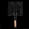 Stainless Steel Non Stick Handle BBQ Net Barbecue Mesh Fish Meat Grill Basket for BBQ Oven