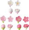 12 X Pink 3D Sakura Flower Refrigerator Magnets.Cute Magnets for