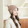 Winter Cute Cat Ear Knitted Hat Warm Beanie Winter Pullover Cap for Womens Girls