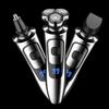 Men's 6000 Digital Display USB Rechargeable Multi-Function Electric Shaver - Waterproof, 3-Head Design