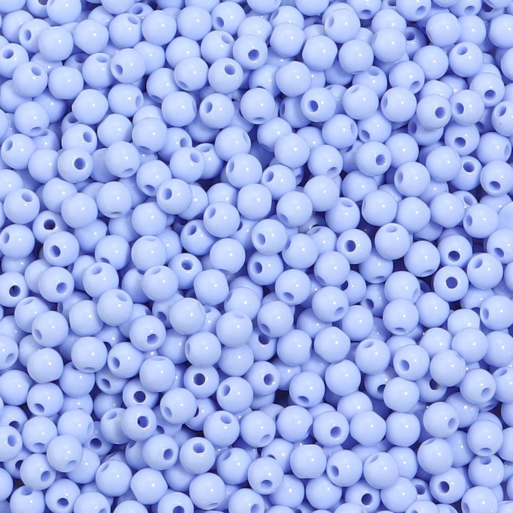 1000pcs/lot 5mm Solid Color Acrylic Round Beads Loose Spacer Mini Seed Bead For Jewelry Making DIY Bracelet Necklace Accessories