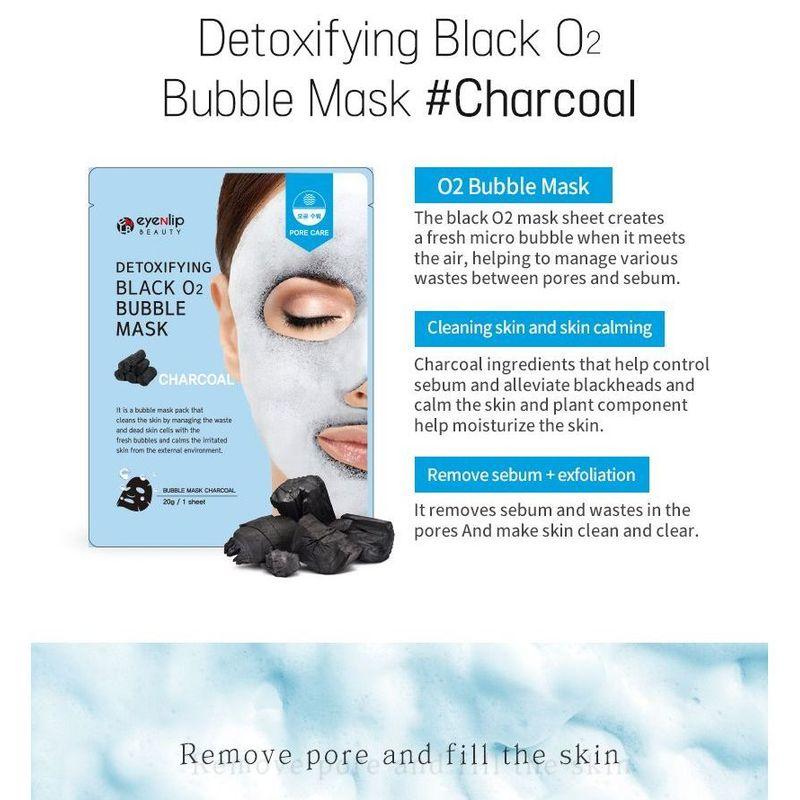 EyeNlip - Entgiftende Schwarze O2 Blasenmaske - 2 Arten