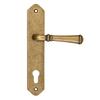 HAMILTON Door Handle with Escutcheon for 72mm Cylinder, ANTIQUE GOLD
