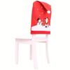 1pc-Christmas Snowman Hat Chair Back Cover Xmas Chair Decoration Home Handmade
